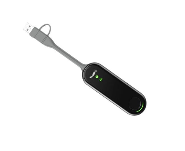 Yealink WPP30 Wireless Presentation Pod | One-click, Trouble-free Presentations, Plug & Play, Hardware Encoding, 4K UHD, Wifi 16 High-speed Chip
