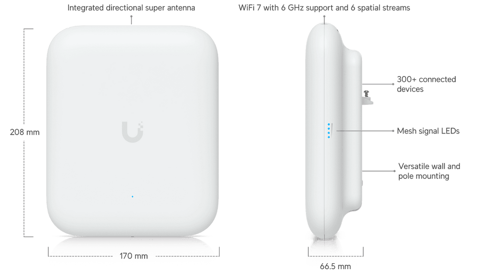 Ubiquiti U7 Pro Outdoor WiFi 7 Access Point