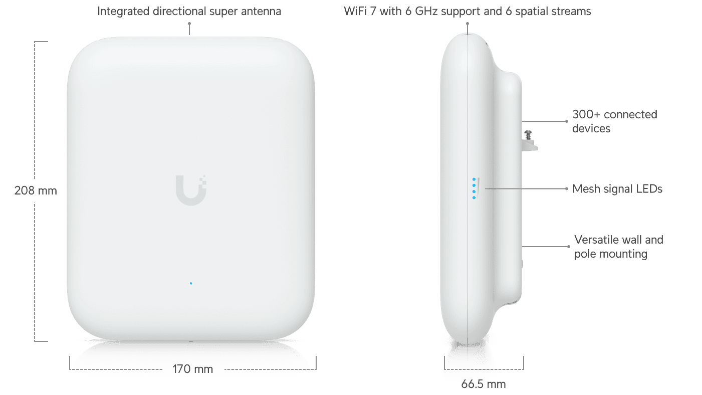 Ubiquiti U7 Pro Outdoor WiFi 7 Access Point